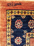 2'8" x 9'6"   Persian Kashkuli Runner Rug Back View