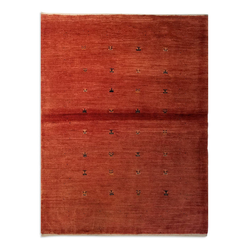 4'3" x 5'7"   Persian Gabbeh Rug Top View