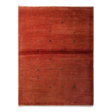 4'3" x 5'7"   Persian Gabbeh Rug Top View