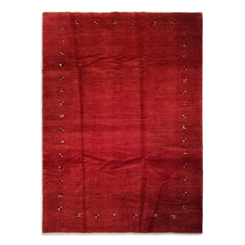 6'10" x 9'5"   Persian Gabbeh Rug Top View