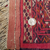 3'0" x 4'7"   Silk Persian Turkman Prayer design Rug Angle View