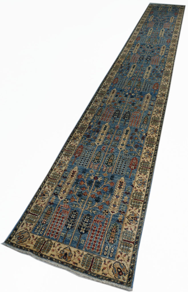 2'5" x 16'3"   Persian Serapi Design Runner Rug Top View