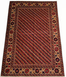 4'8" x 6'8"   Turkish Shirvan Rug Angle View