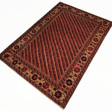 4'8" x 6'8"   Turkish Shirvan Rug Angle View