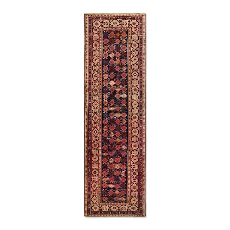 2'11" x 9'7"   Turkish Shirvan Runner Rug Top View
