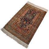 3'1" x 4'8"   Silk Turkish Kayseri Rug Angle View