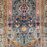 3'1" x 4'8"   Silk Turkish Kayseri Rug Angle View