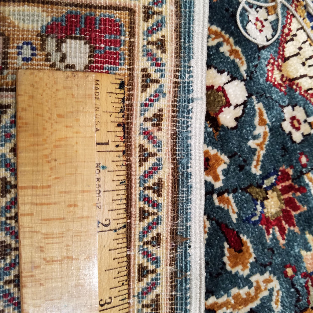 3'1" x 4'8"   Silk Turkish Kayseri Rug Angle View