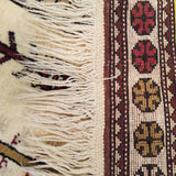 3'11" x 7'0"   Turkish Milas Rug Back View