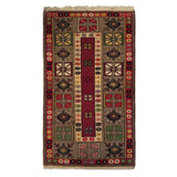 2'11" x 4'11"   Turkish Milas Rug Top View