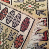 3'2" x 4'8"   Turkish Milas Rug Back View