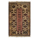 2'10" x 4'4"   Turkish Milas Rug Top View