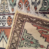 3'2" x 4'8"   Turkish Milas Rug Back View