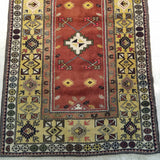 3'11" x 7'8"   Turkish Milas Rug Angle View