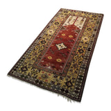 3'11" x 7'8"   Turkish Milas Rug Angle View