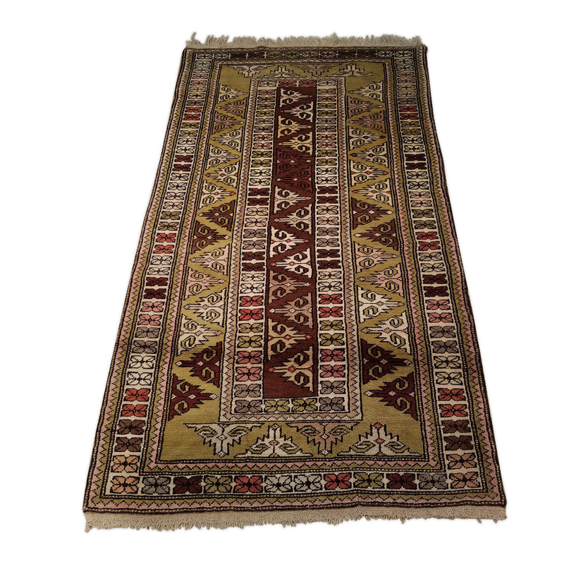 3'5" x 6'1"   Turkish Milas Rug Angle View