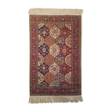 2'8" x 4'2"   Silk Turkish Kayseri Polonese Design Rug Top View