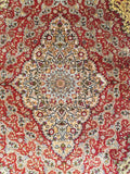 3'11" x 6'0"   Silk Turkish Hereke Rug Angle View