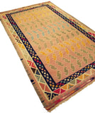 5'3" x 8'1"   Persian Vintage Qashqai Kilim Rug Angle View