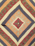 5'1" x 8'9"   Persian Vintage Qashqai Kilim Rug Angle View
